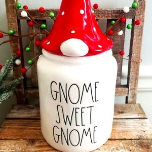 Rae Dunn Gnome Sweet Gnome Canister